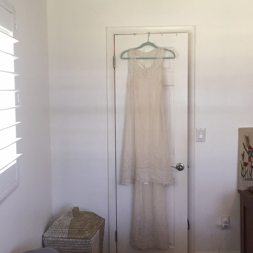 Free People Raw Silk Dress